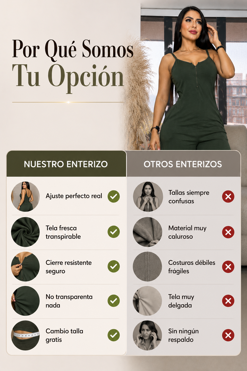 Comparativa: nuestro enterizo vs otros enterizos