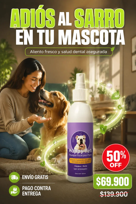 HAPPY PETS ENJUAGUE BUCAL MASCOTAS